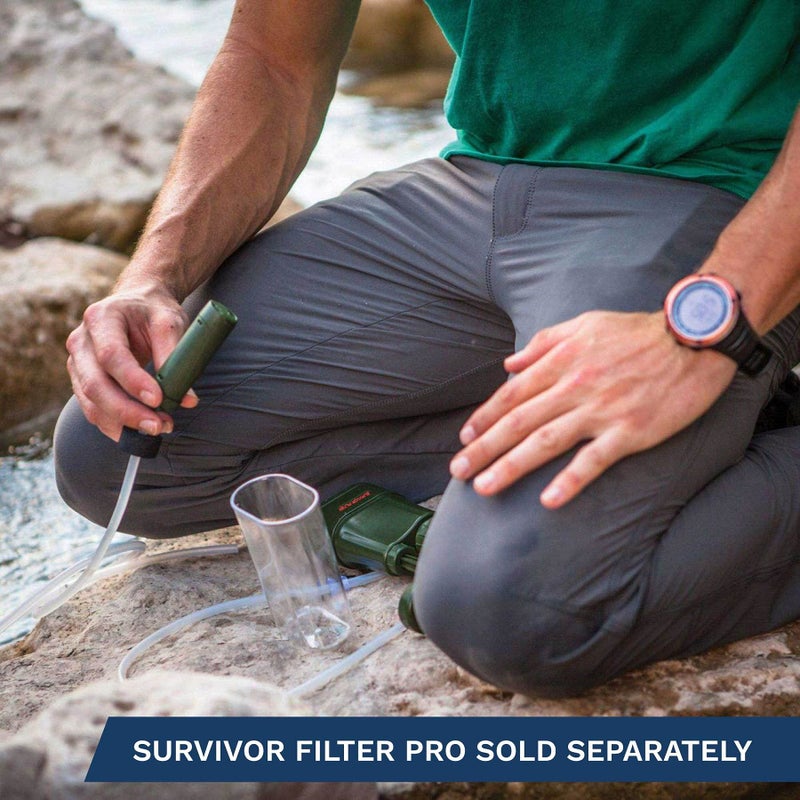 Survivor Filter فلتر الناجي - بديل فلتر أولي فائق | مختبر في الولايات المتحدة - متوافق مع فلتر المياه الطارئ المحمول PRO و PRO X - Image 4